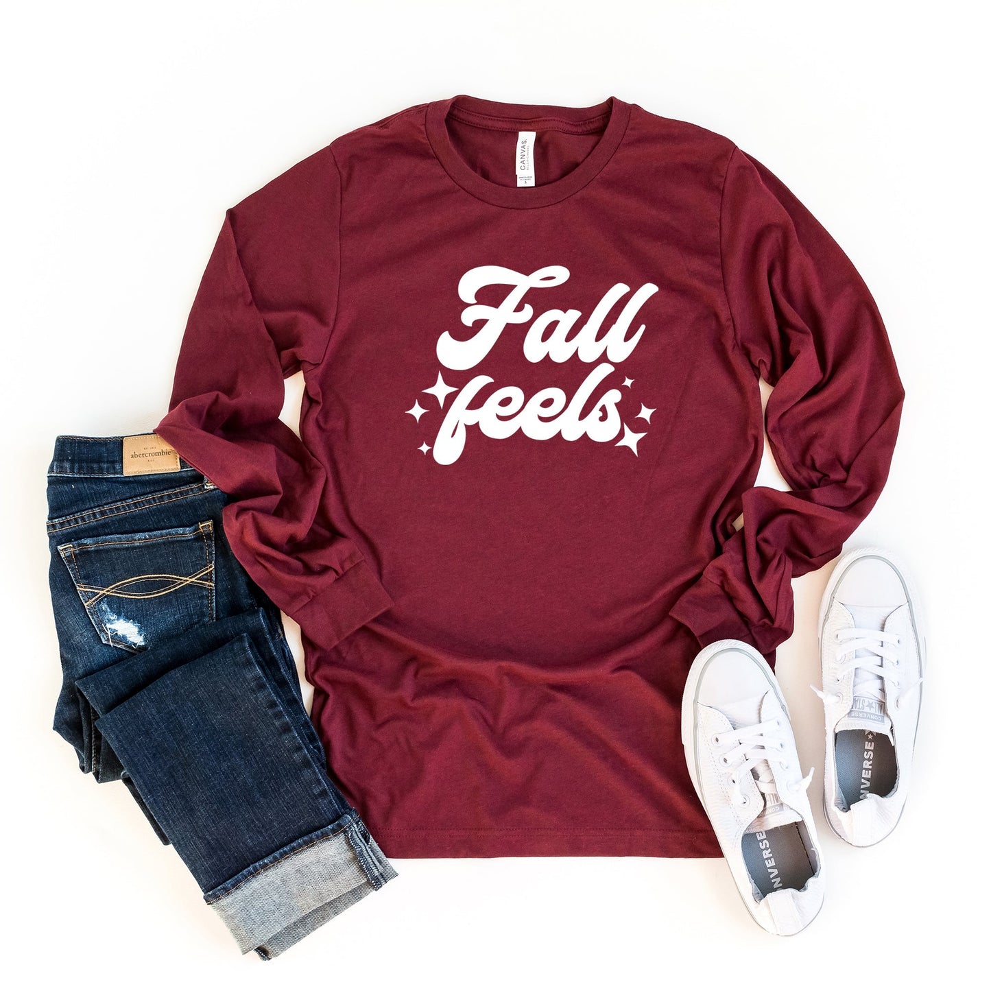 Fall Feels Stars | Long Sleeve Crew Neck