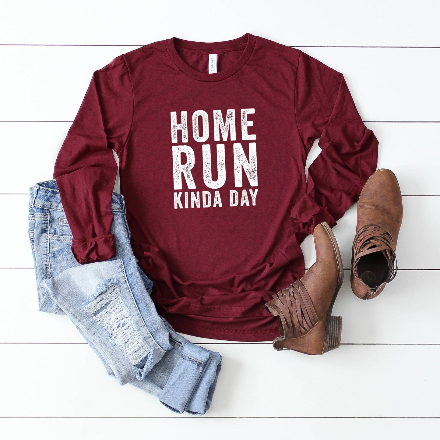 Home Run Kinda Day | Long Sleeve Crew Neck