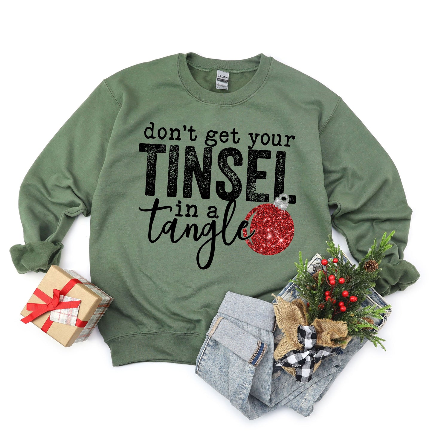 Tinsel In A Tangle Bulb | Sweatshirt