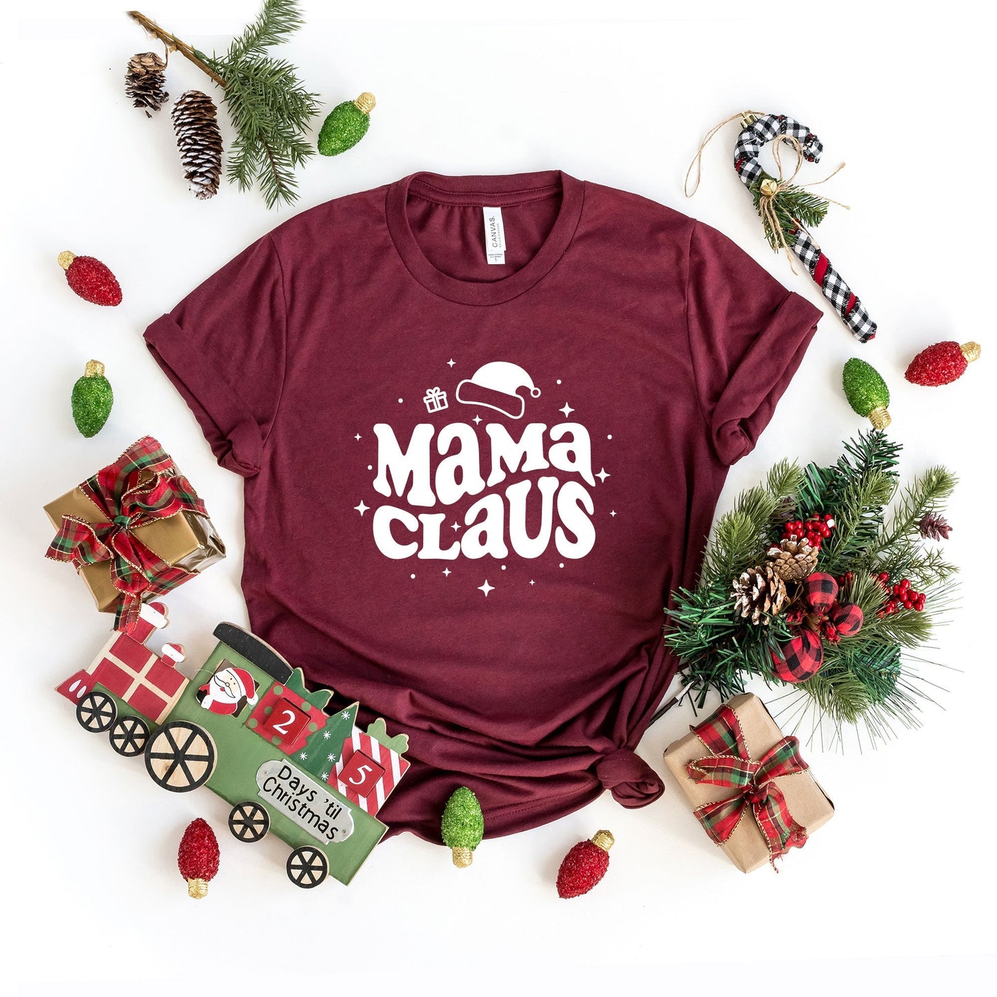 Mama Claus | Short Sleeve Crew Neck