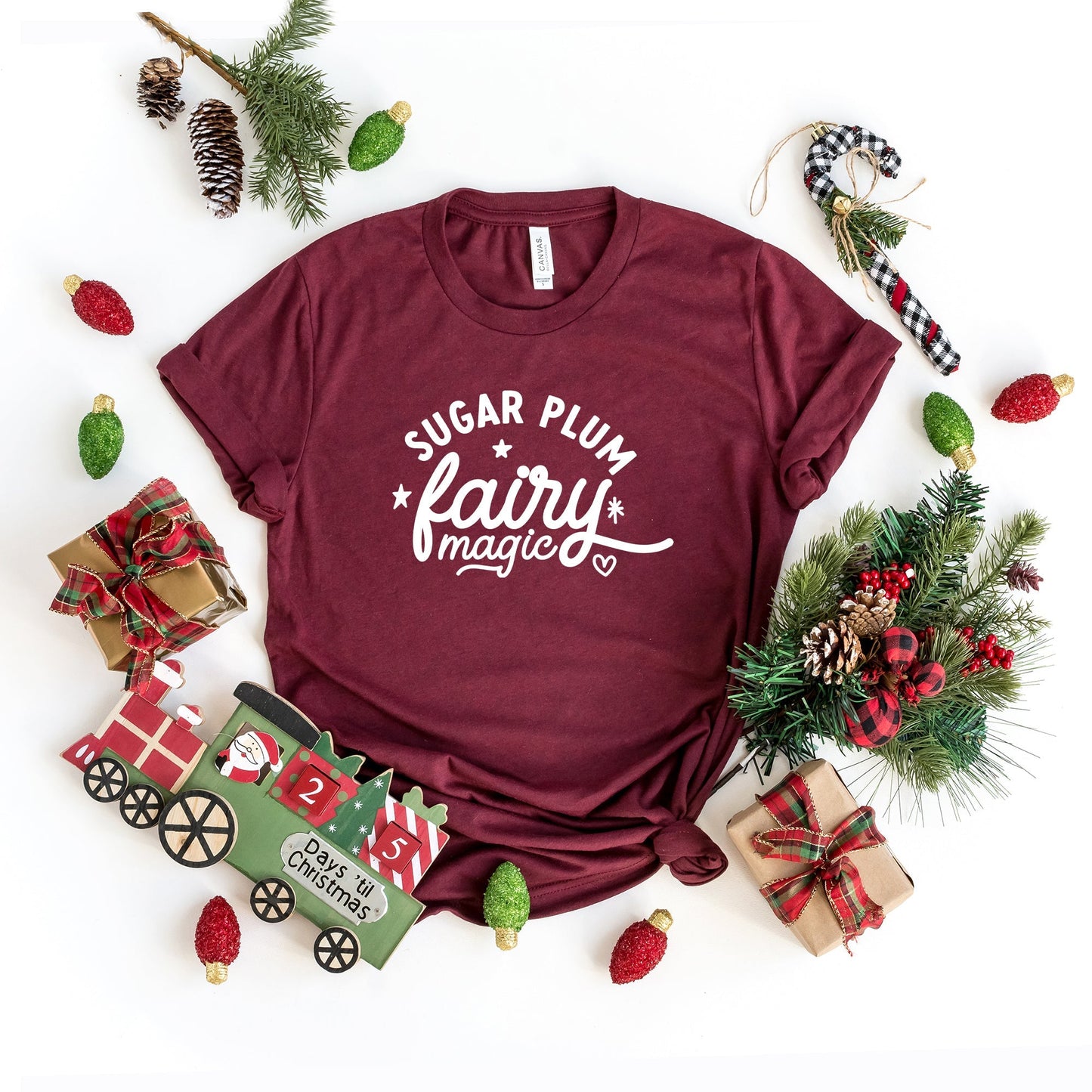 Sugar Plum Fairy Magic | Short Sleeve Crew Neck