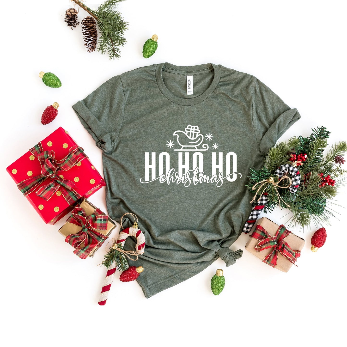 Sleigh Ho Ho Ho | Short Sleeve Crew Neck