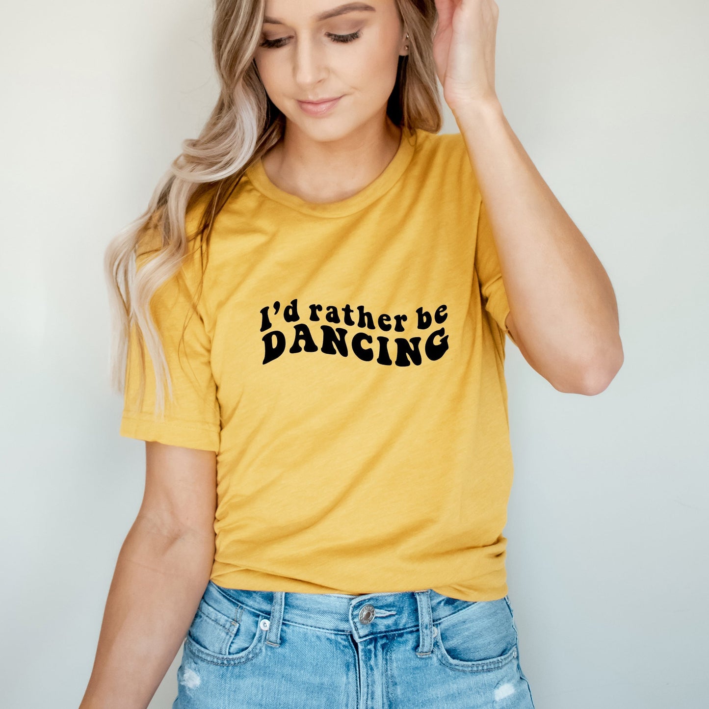 I'd Rather Be Dancing Wavy | Short Sleeve Crew Neck