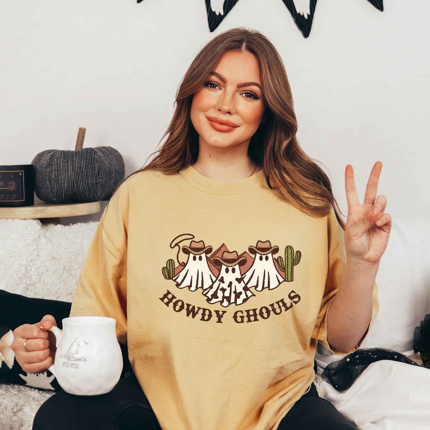 Howdy Ghouls Trio | Garment Dyed Tee