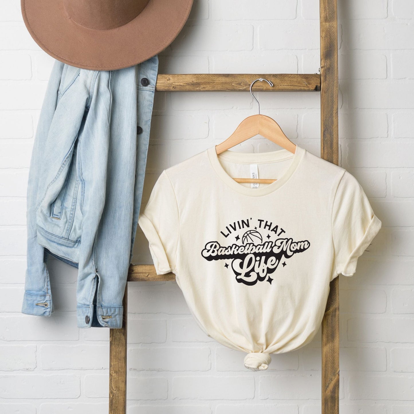 Livin' That Basketball Mom Life | Short Sleeve Crew Neck