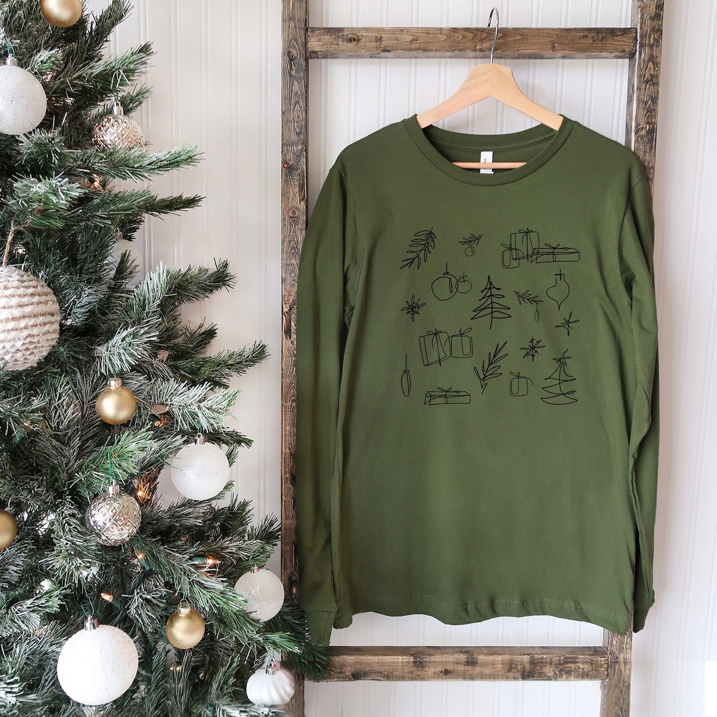Christmas Clipart | Long Sleeve Crew Neck
