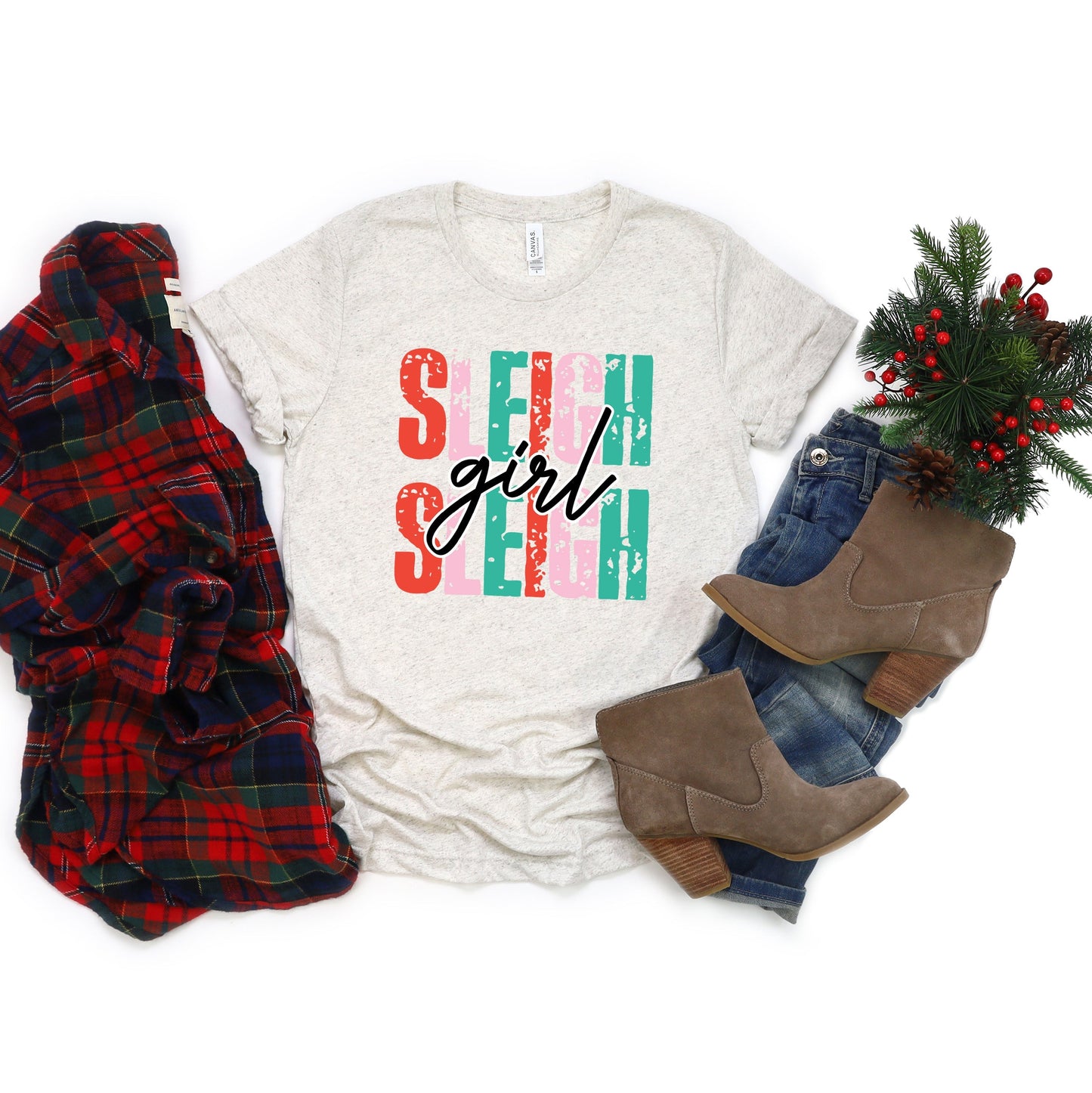 Sleigh Girl | Short Sleeve Crew Neck