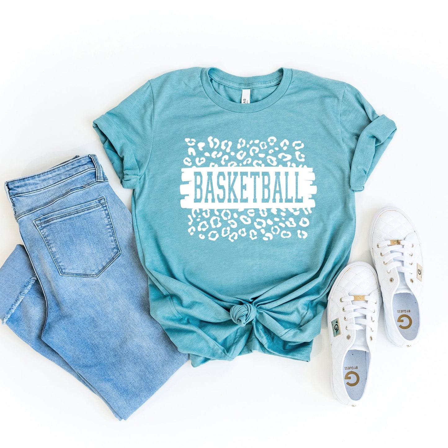 Basketball Leopard | Short Sleeve Crew Neck