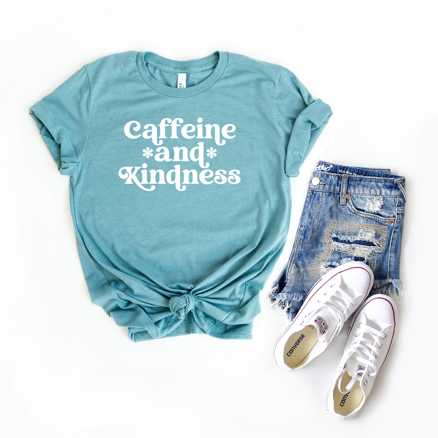 Caffeine And Kindness | Short Sleeve Crew Neck