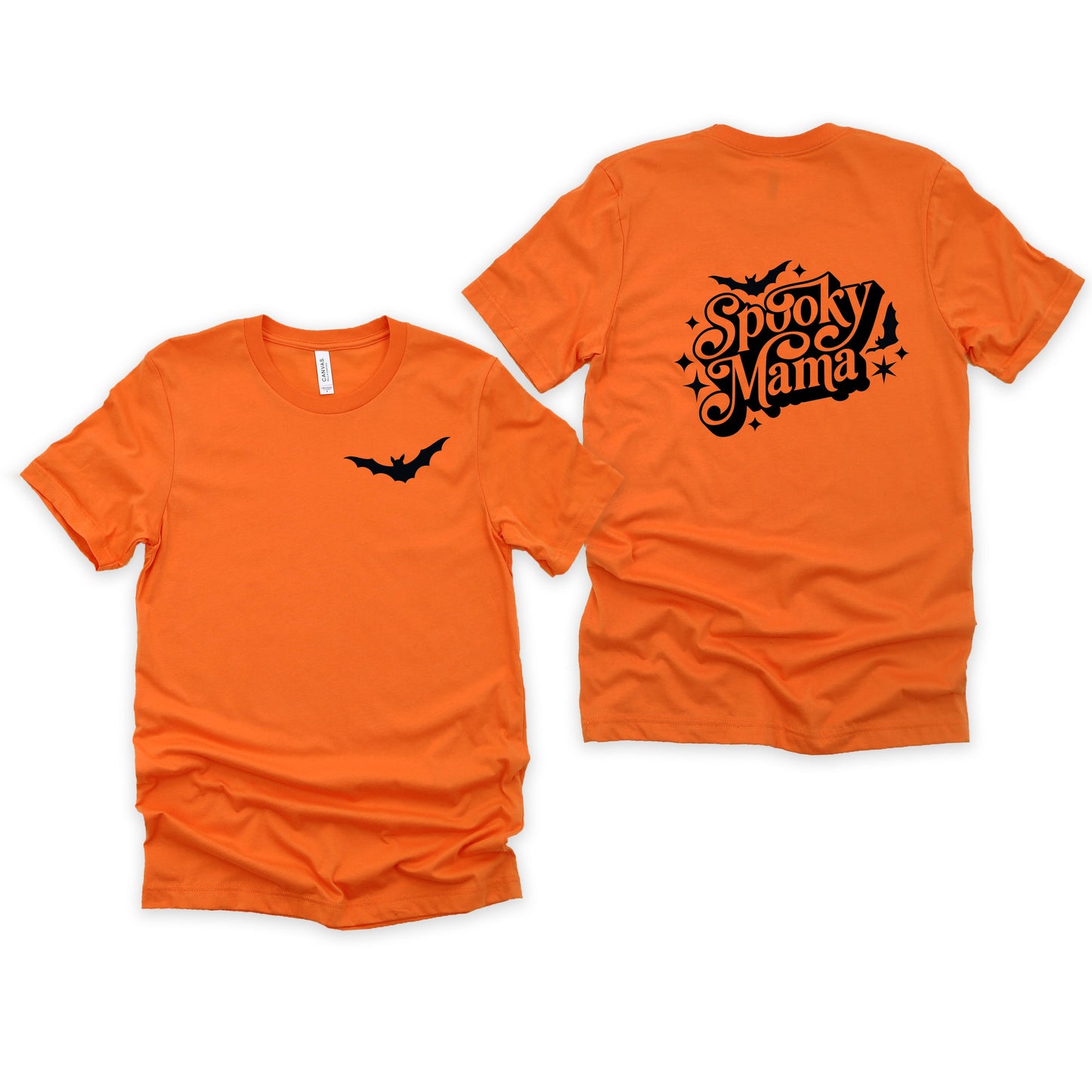 Spooky Mama Bats | Short Sleeve Crew Neck | Front And Back Ink