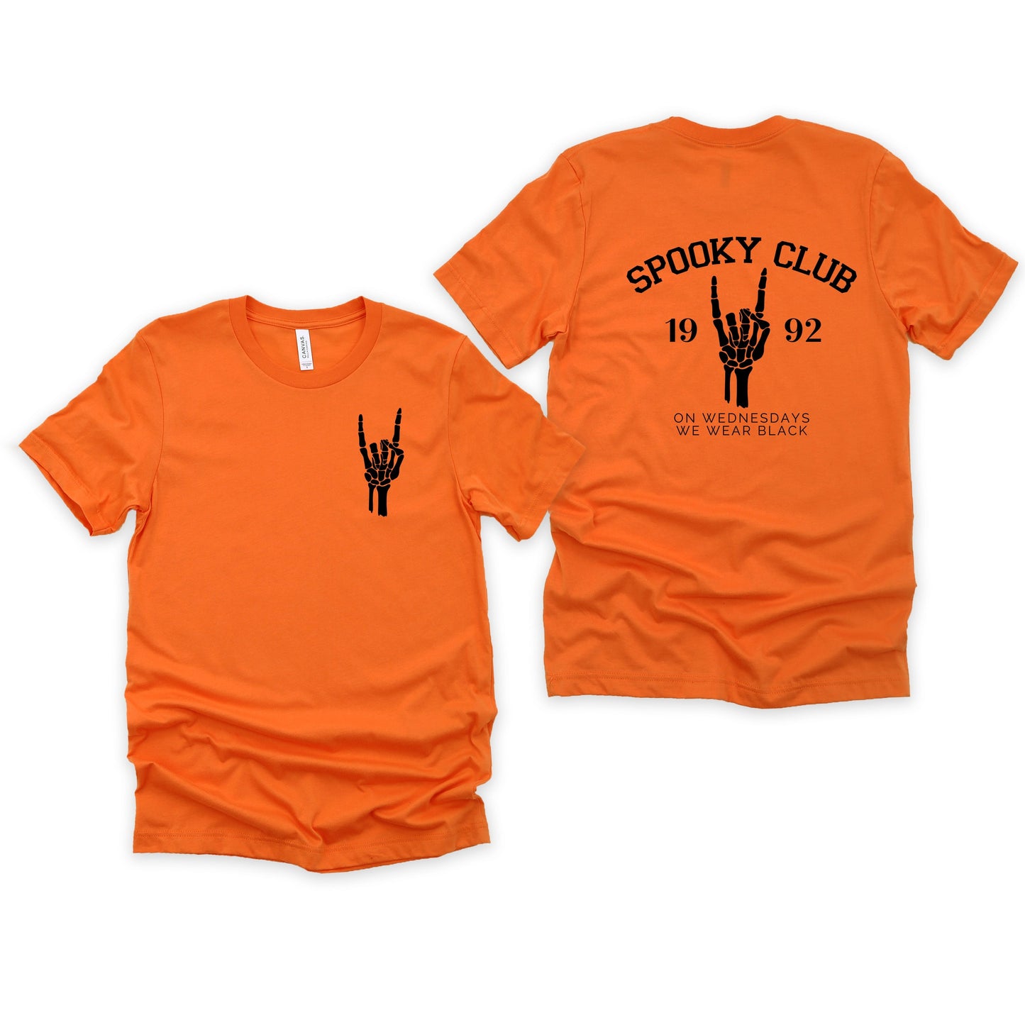 Spooky Club | Short Sleeve Crew Neck | Front And Back Ink