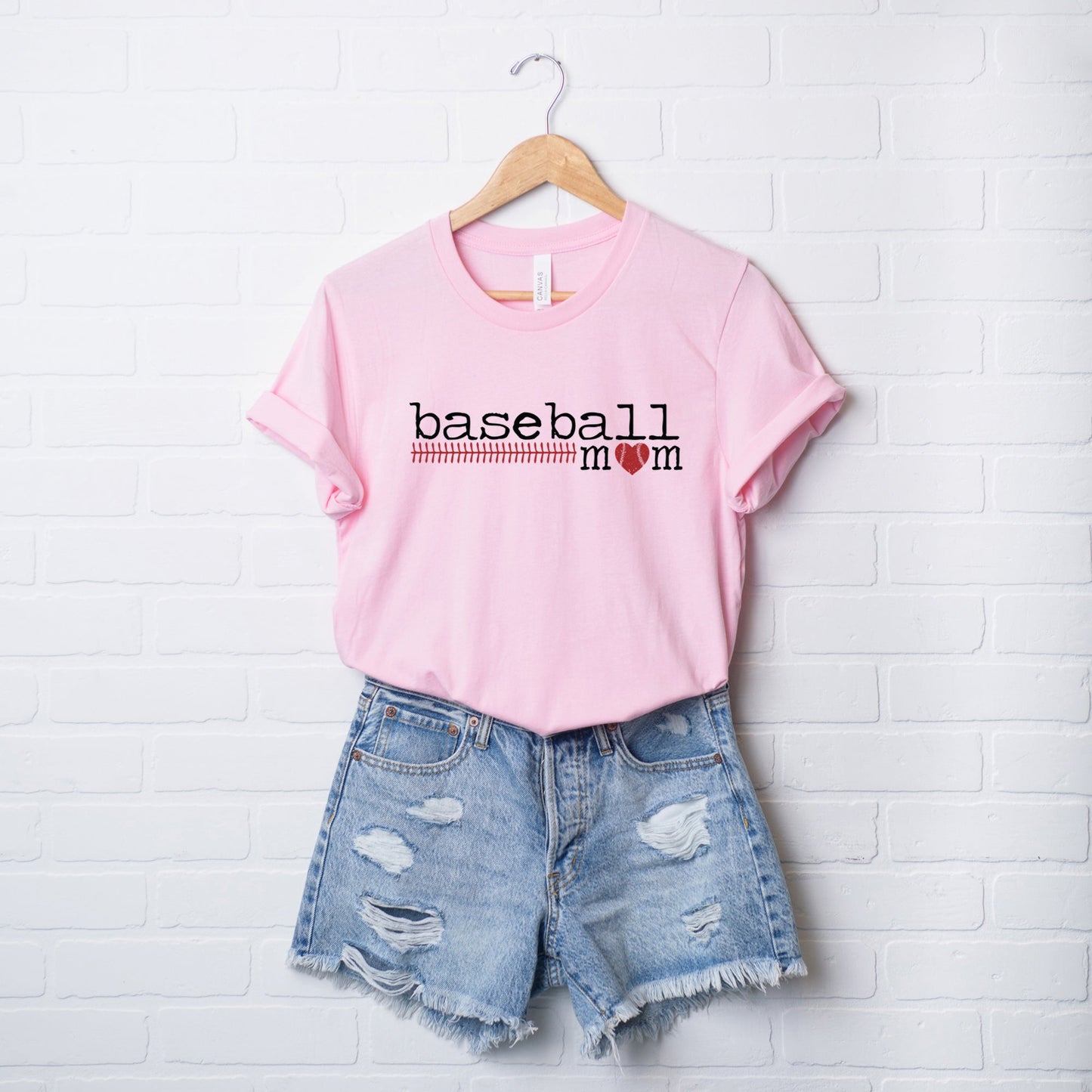 Baseball Mom Colorful | Short Sleeve Crew Neck