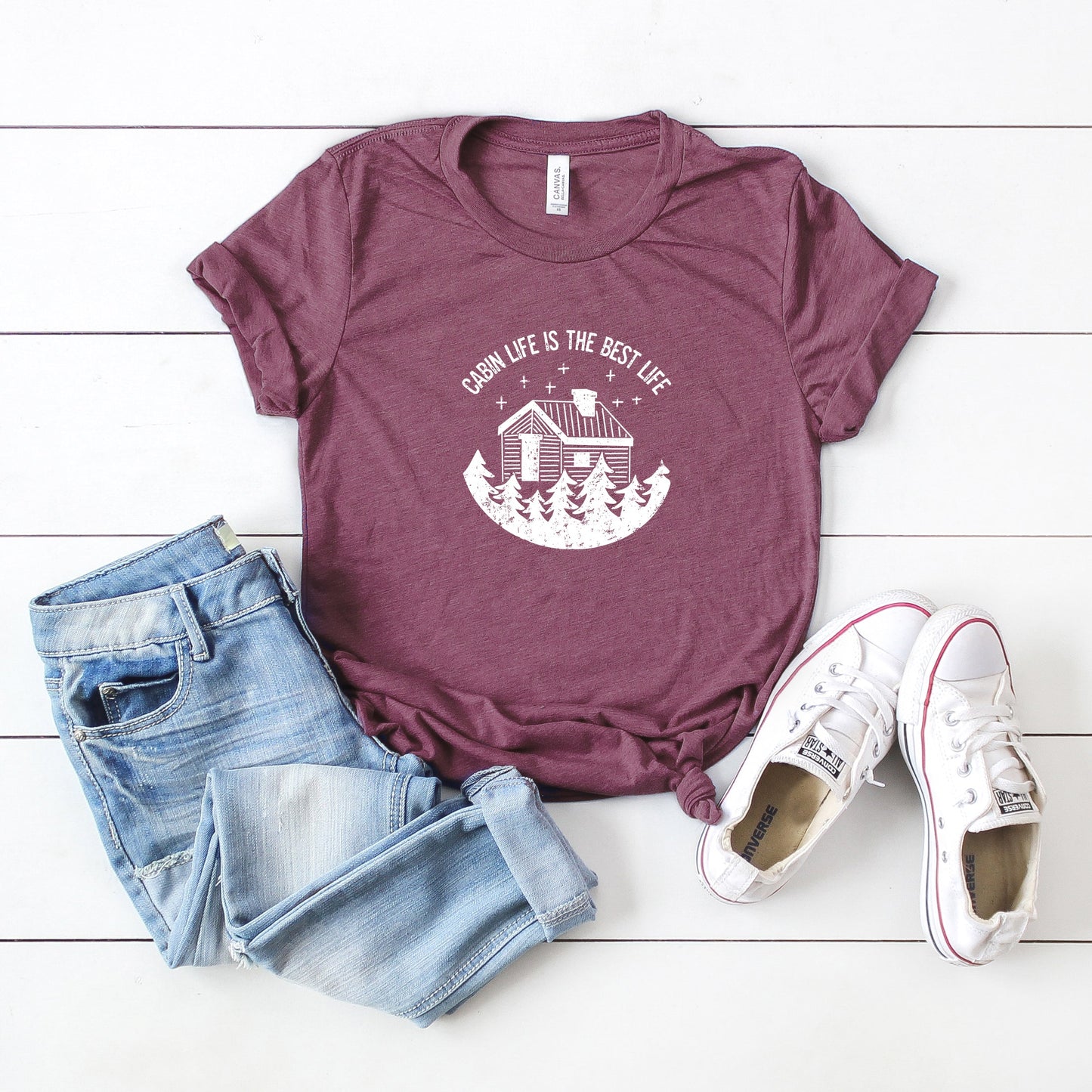 Cabin Life is the Best Life | Short Sleeve Crew Neck