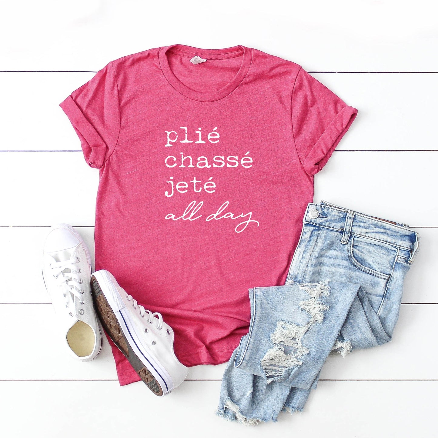 Plie Chasse Jete All Day | Short Sleeve Crew Neck