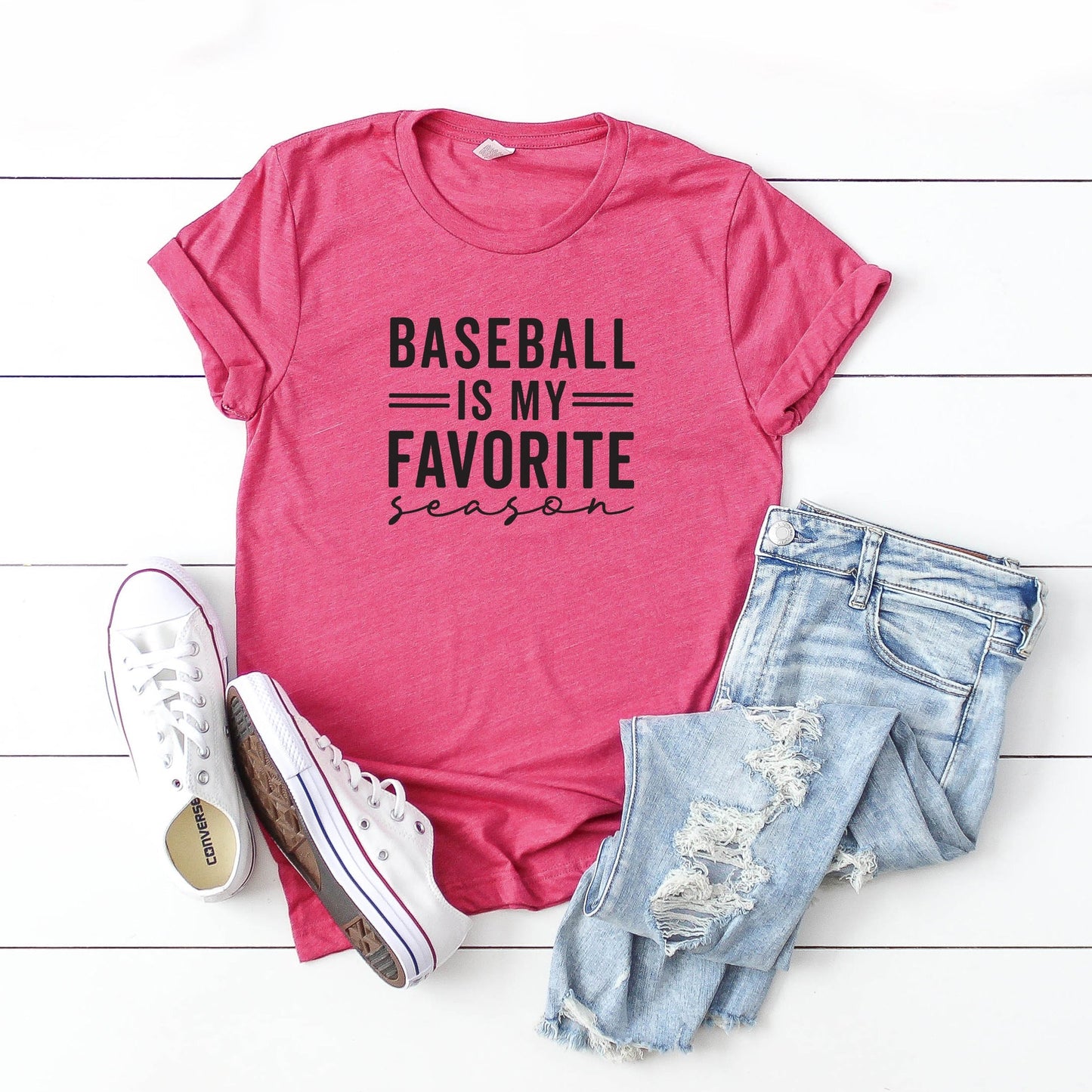 Baseball is My Favorite Season | Short Sleeve Crew Neck