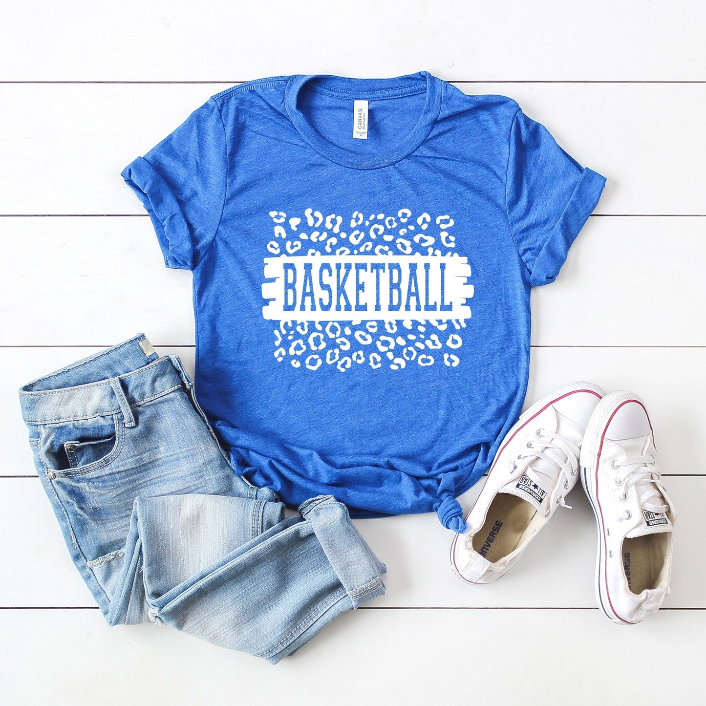 Basketball Leopard | Short Sleeve Crew Neck
