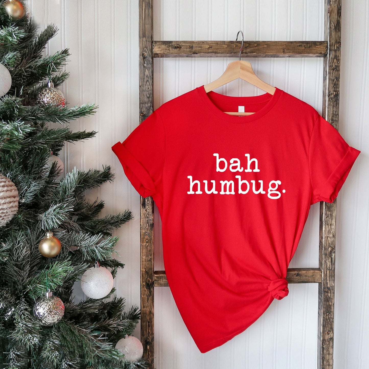 Bah Humbug - Typewriter | Short Sleeve Crew Neck