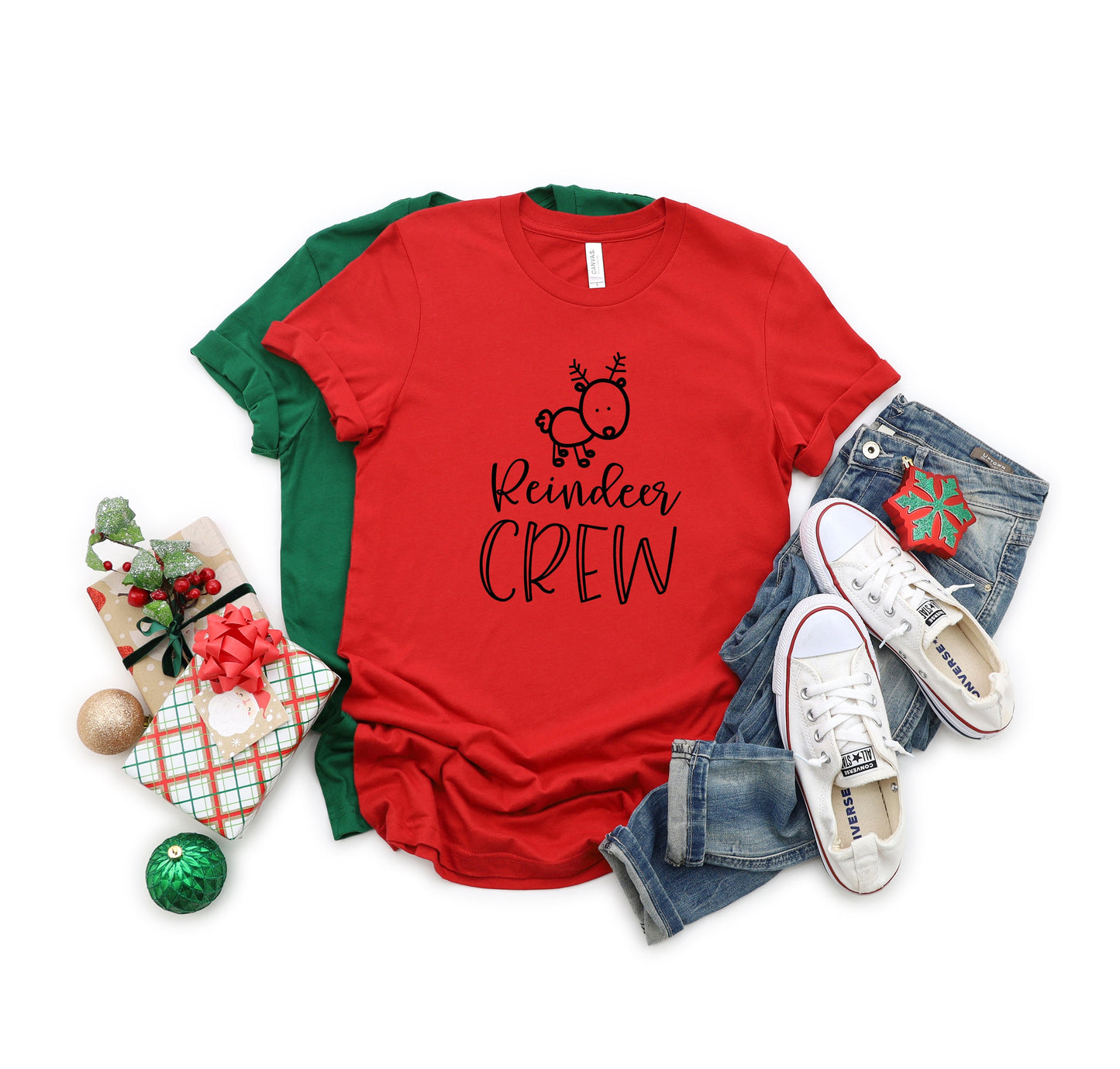 Reindeer Crew | Short Sleeve Crew Neck