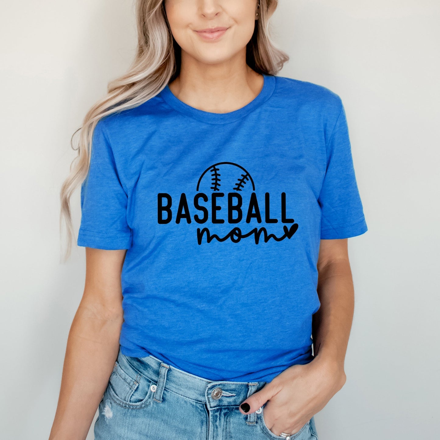 Baseball Mom Ball | Short Sleeve Crew Neck