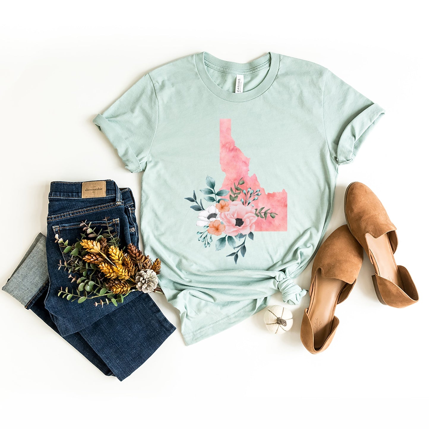 Idaho Watercolor | Short Sleeve Crew Neck | State Tee