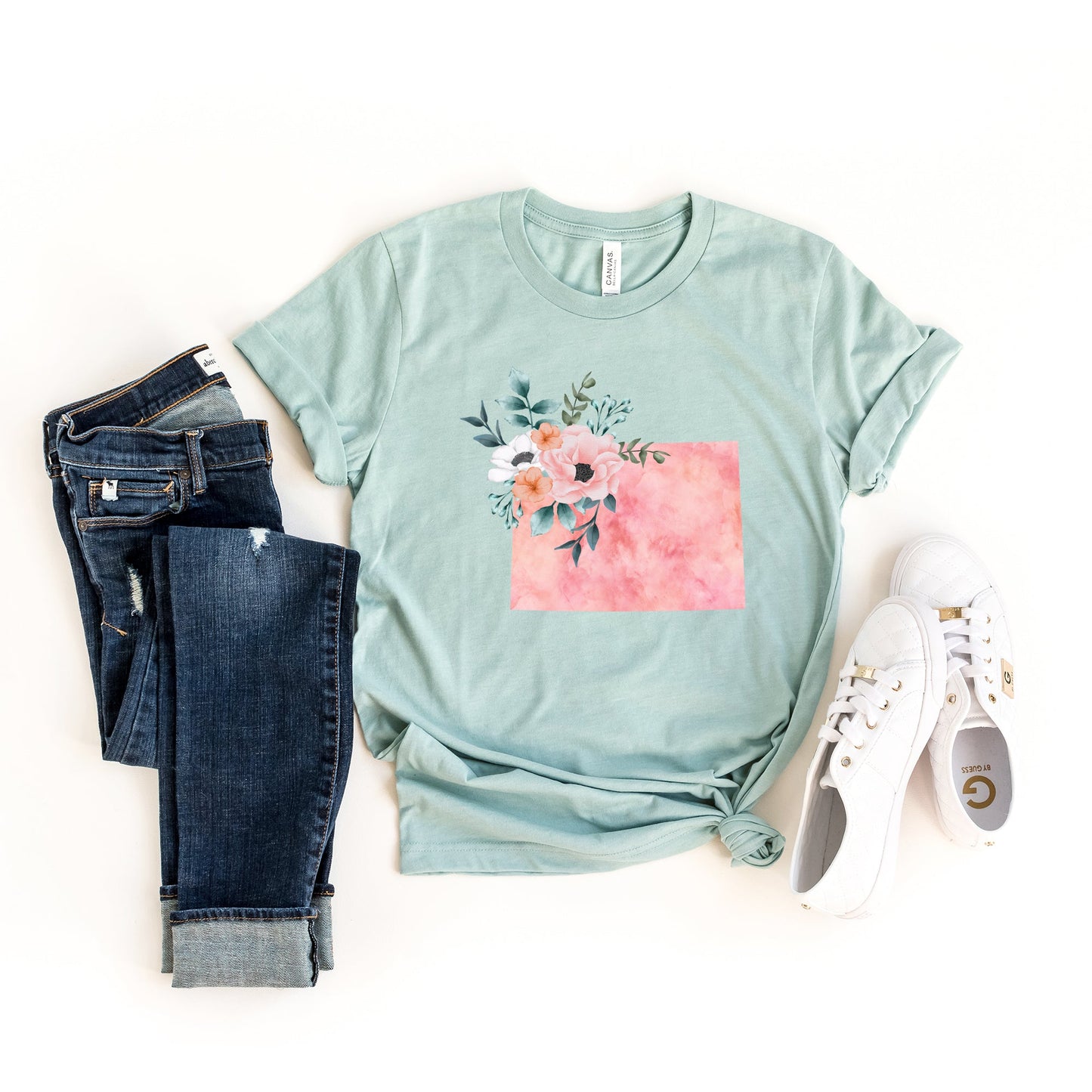 Colorado Watercolor | Short Sleeve Crew Neck | State Tee