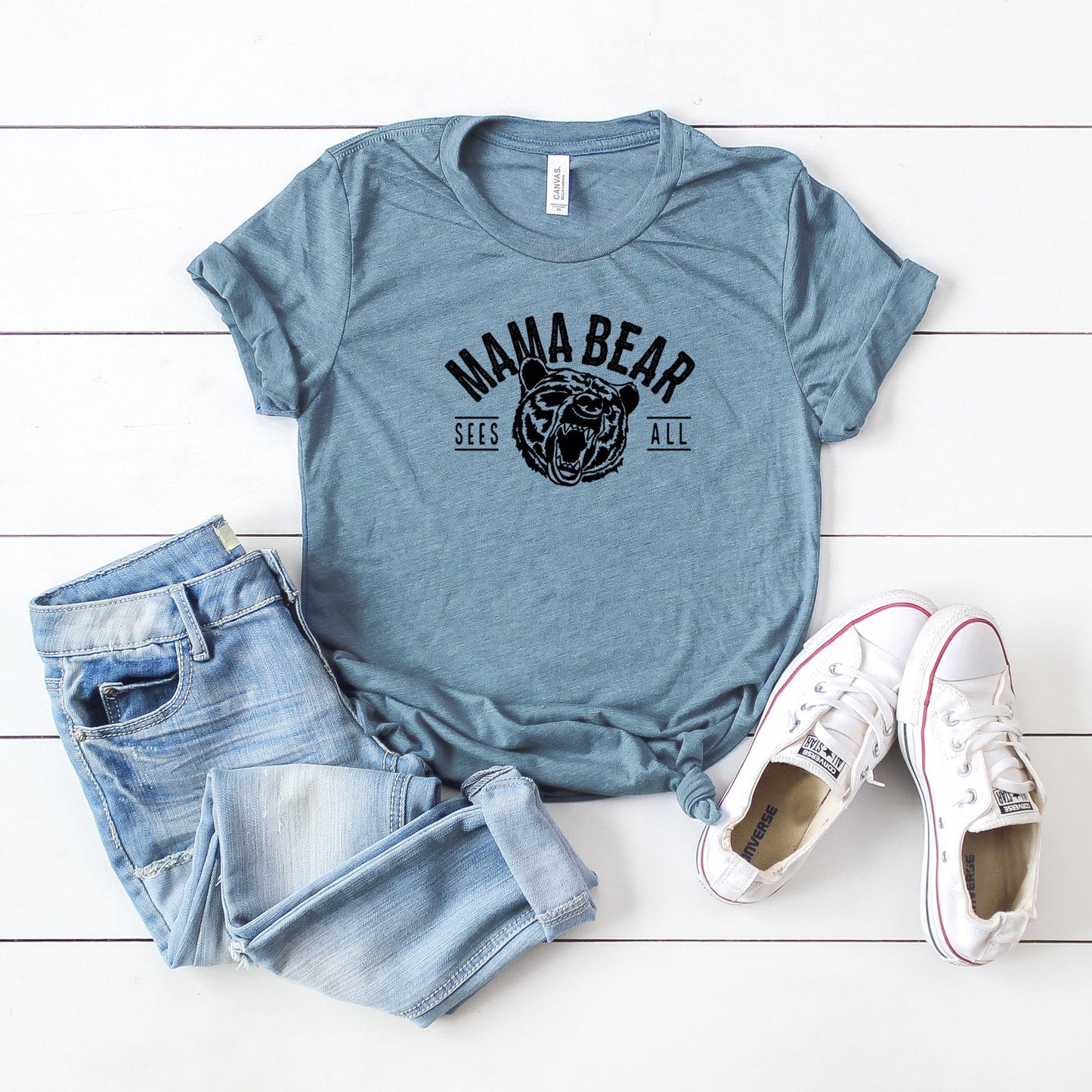 Mama Bear Seas All | Short Sleeve Crew Neck
