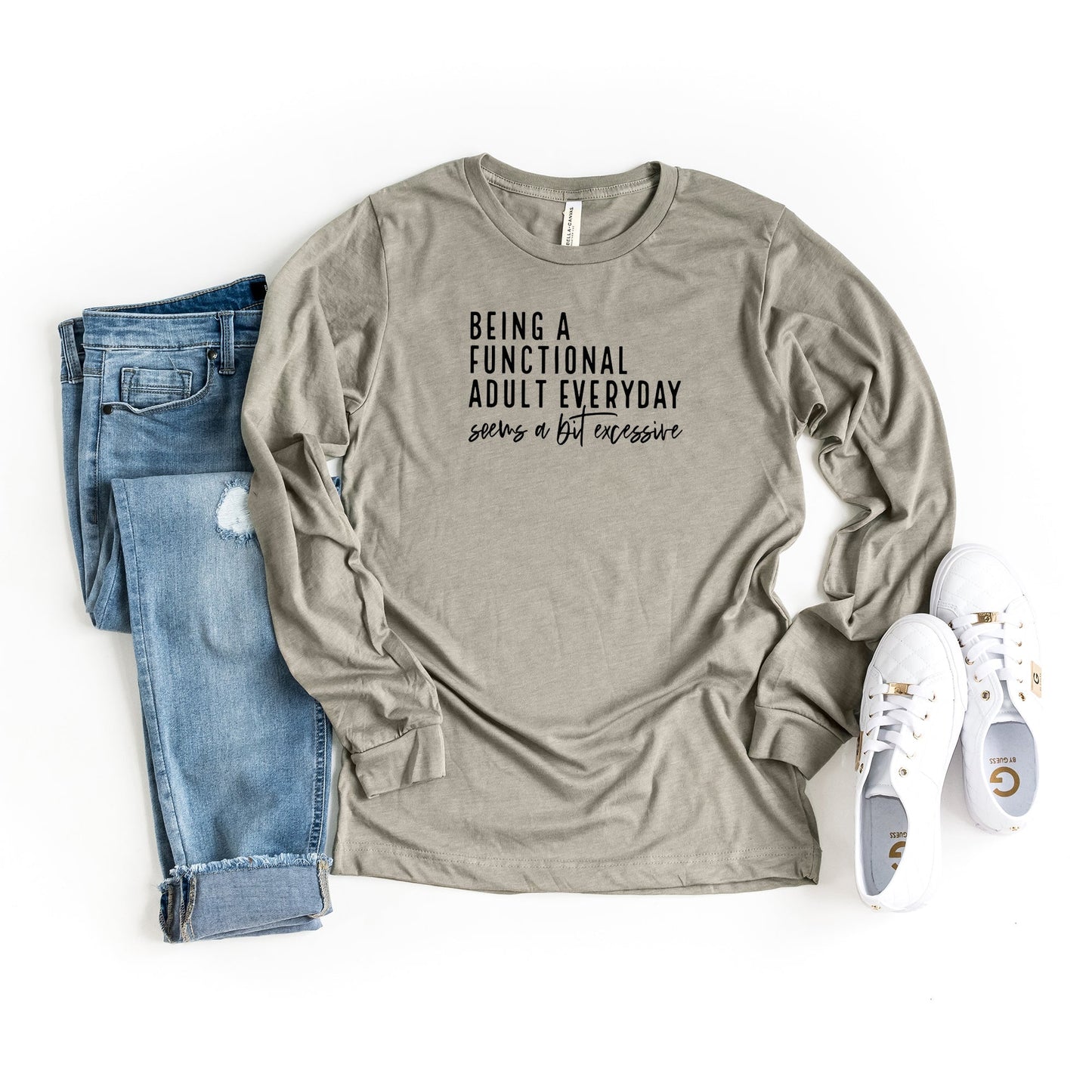 Functional Adult | Long Sleeve Crew Neck