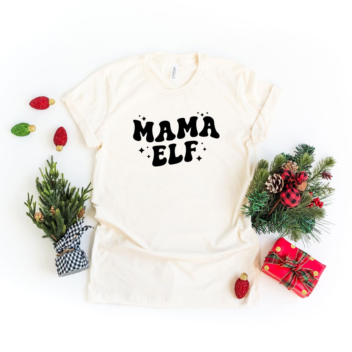 Mama Elf | Short Sleeve Crew Neck