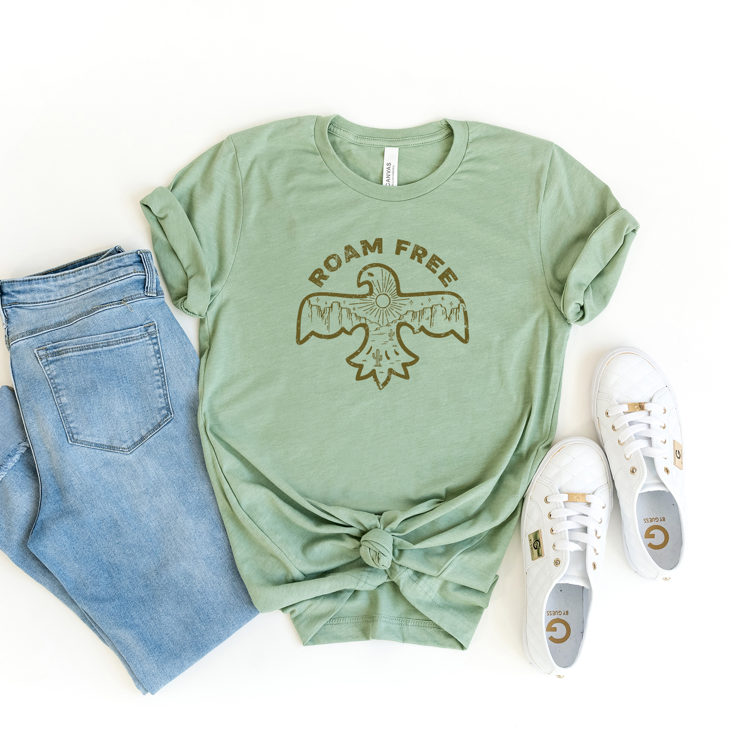 Roam Free Eagle | Short Sleeve Crew Neck