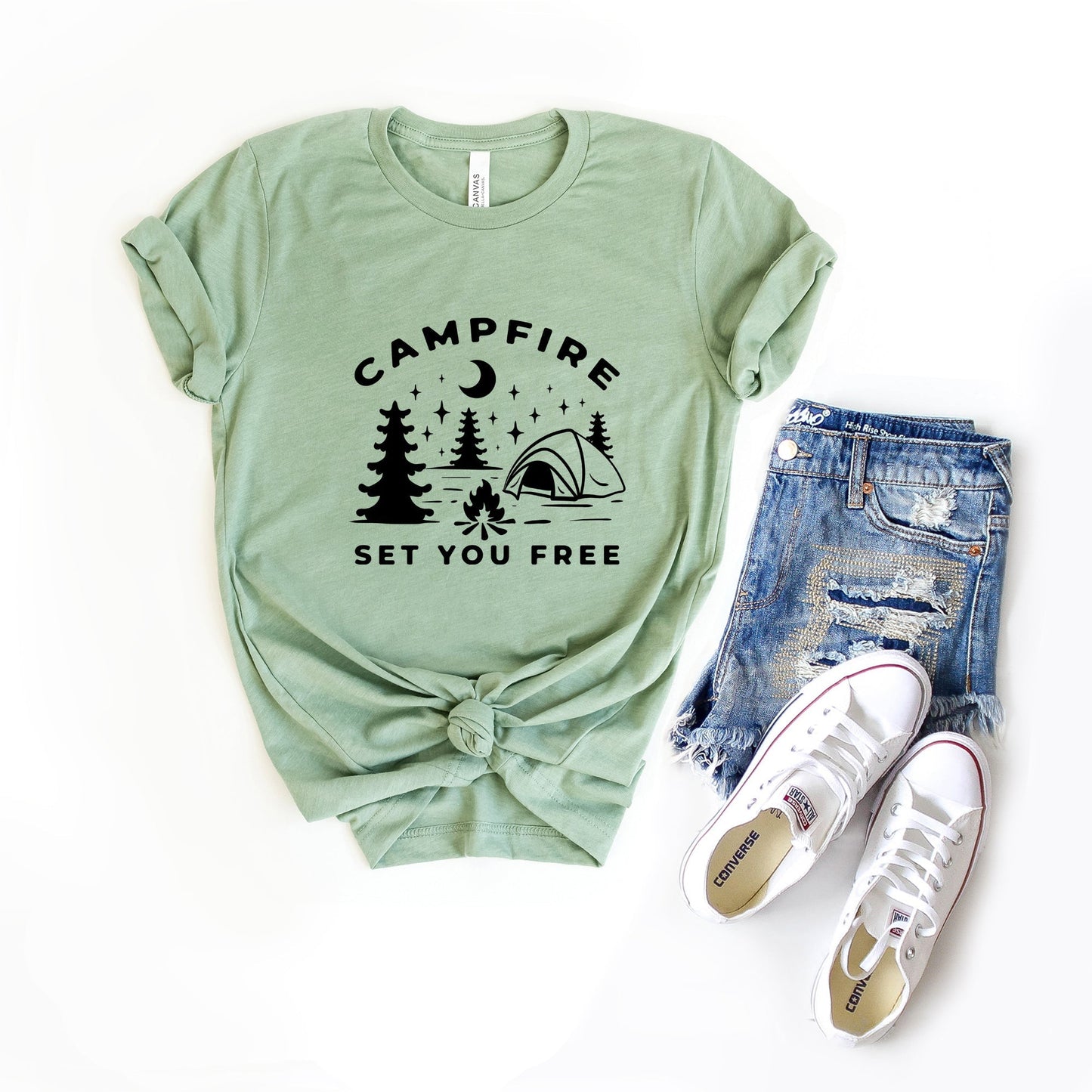 Campfire Set You Free | Short Sleeve Graphic Tee