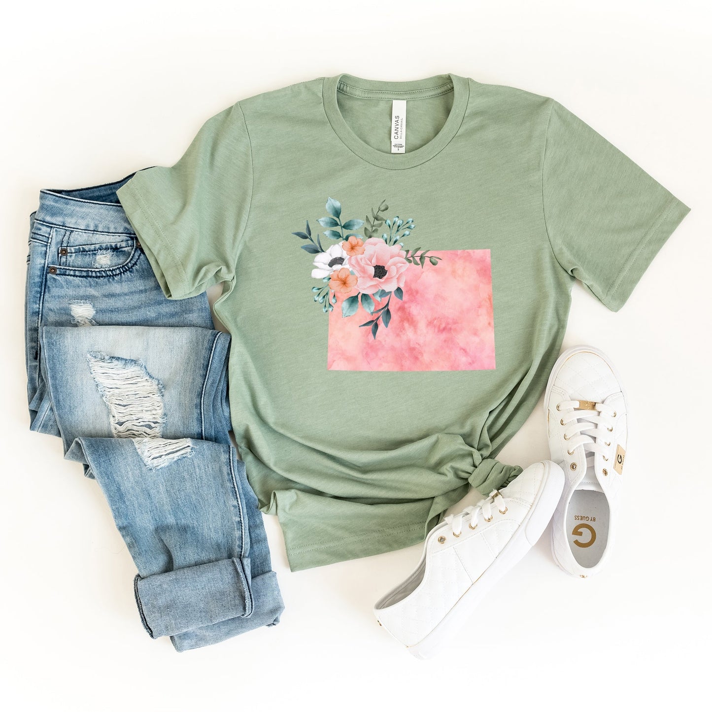 Colorado Watercolor | Short Sleeve Crew Neck | State Tee