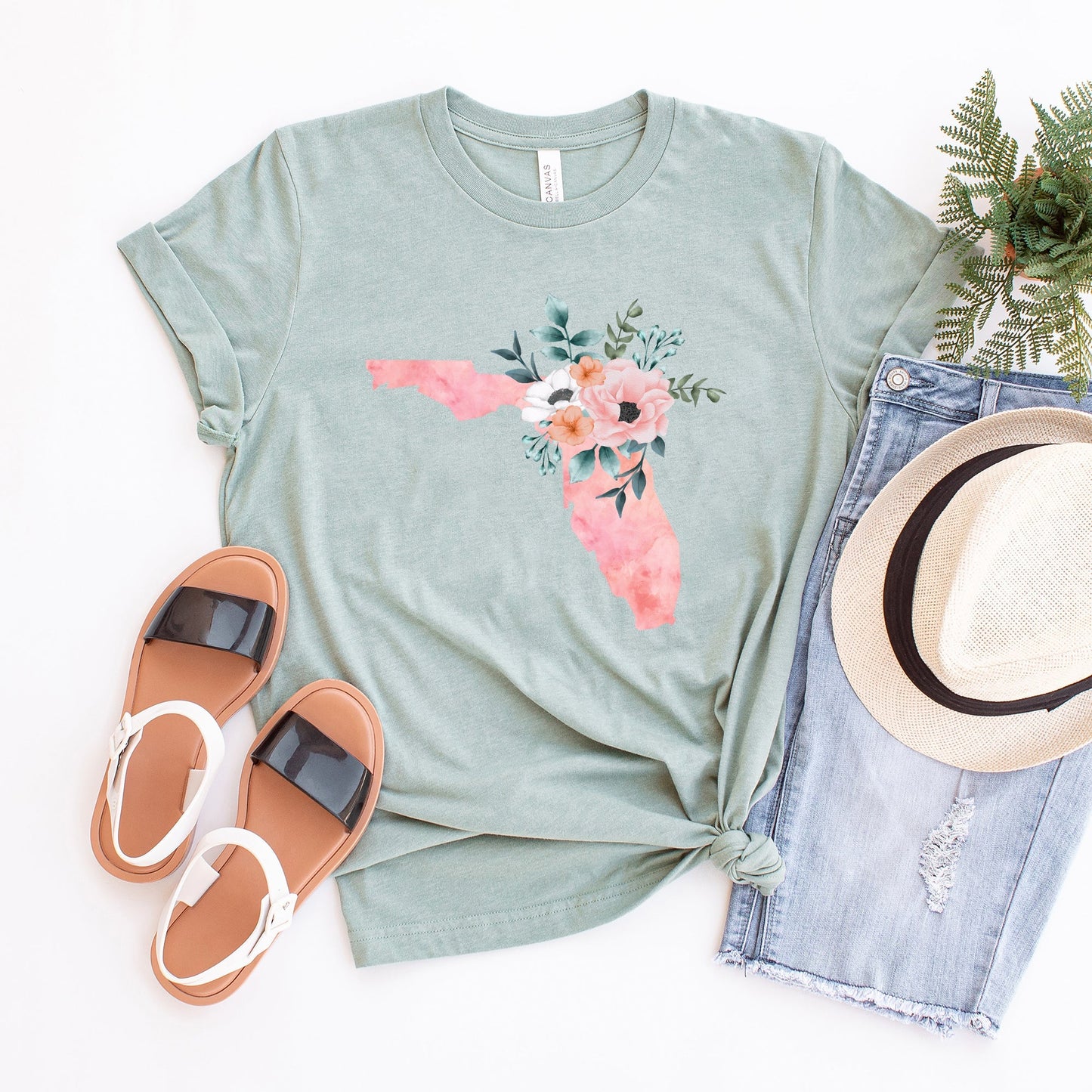 Florida Watercolor | Short Sleeve Crew Neck | State Tee