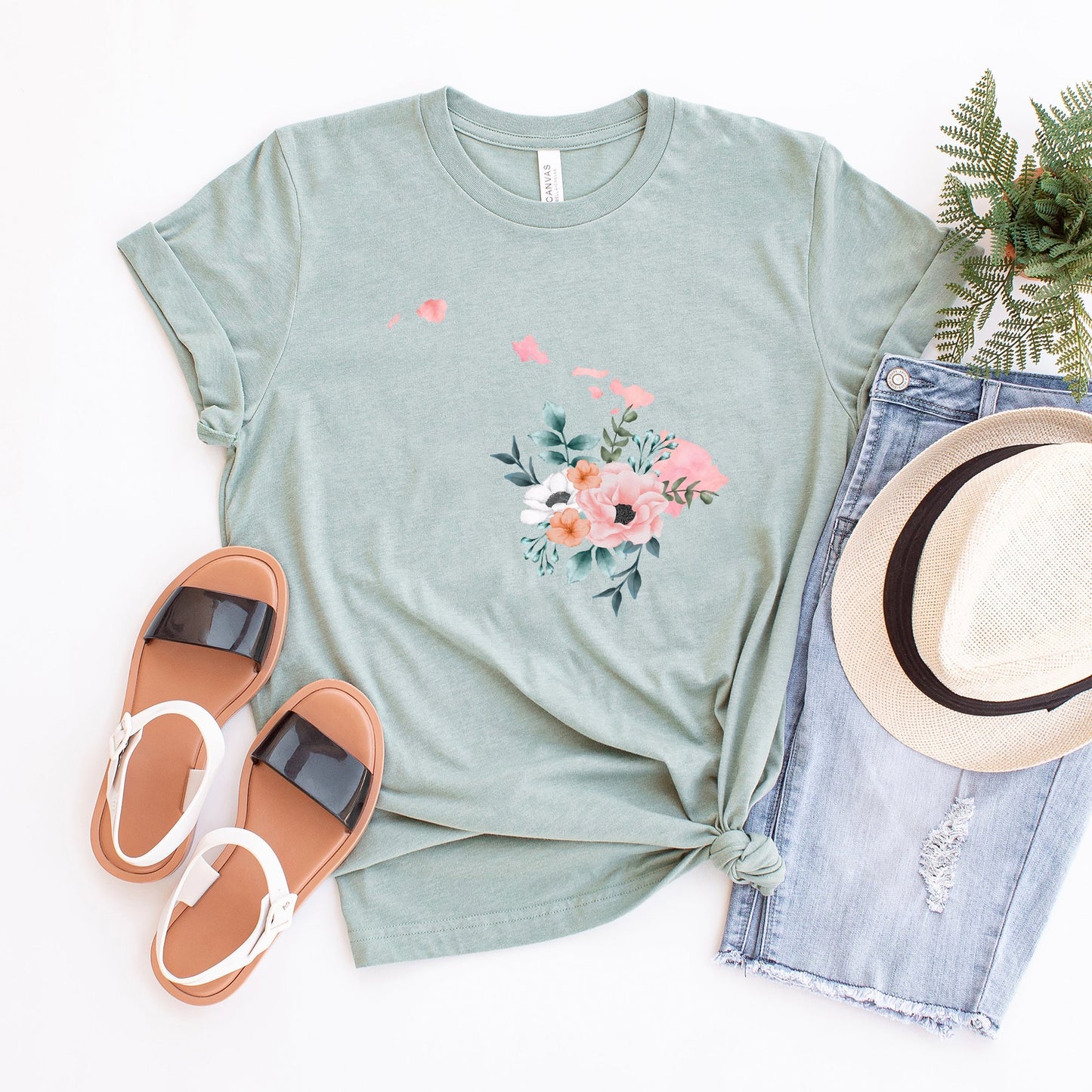 Hawaii Watercolor | Short Sleeve Crew Neck | State Tee