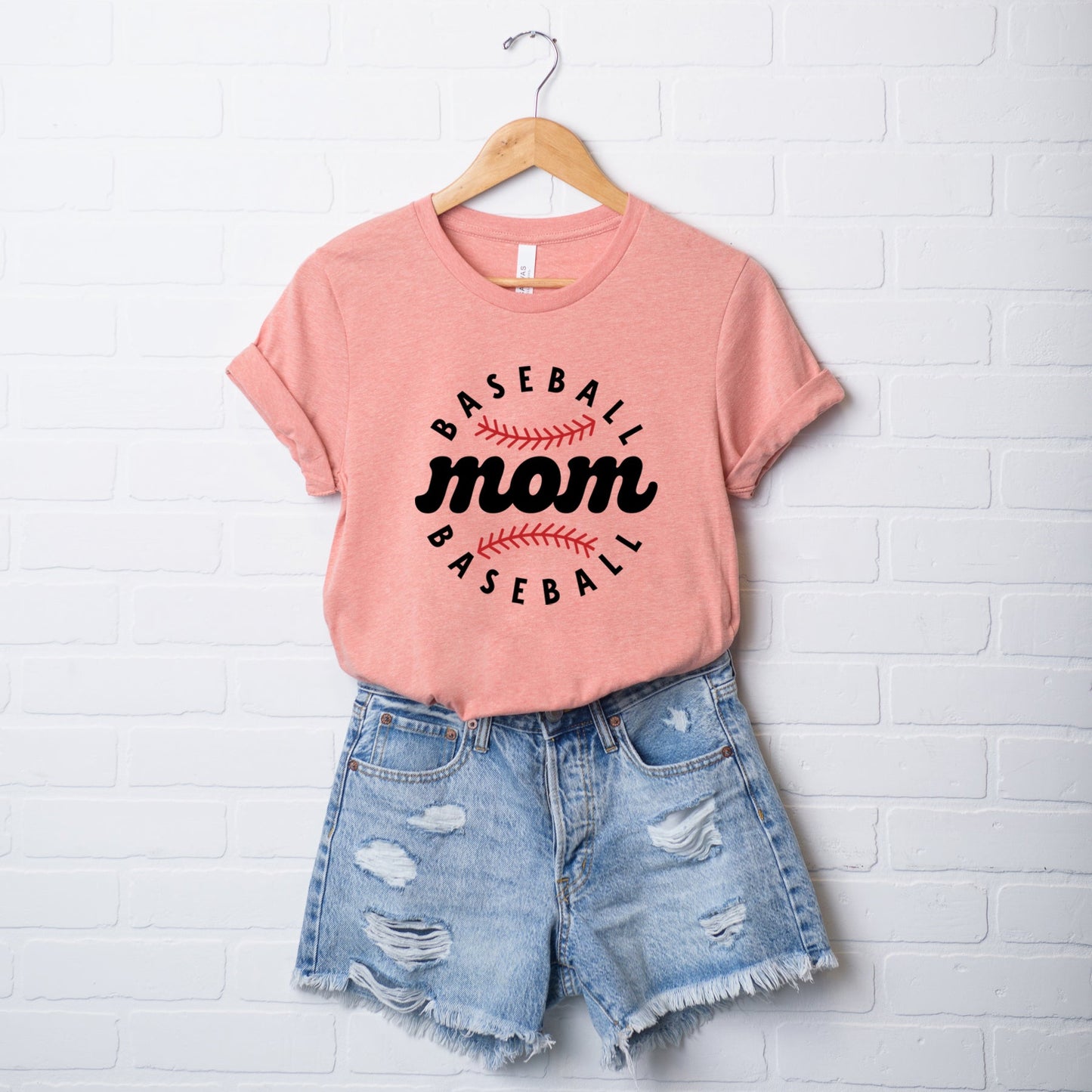 Baseball Mom Baseball | Short Sleeve Crew Neck