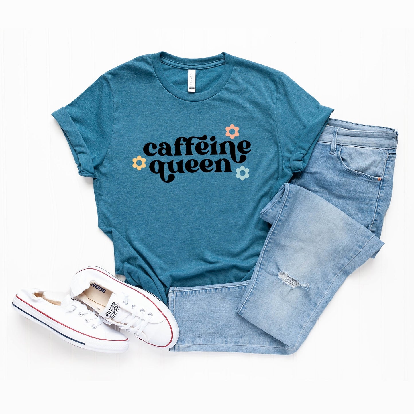 Caffeine Queen | Short Sleeve Crew Neck