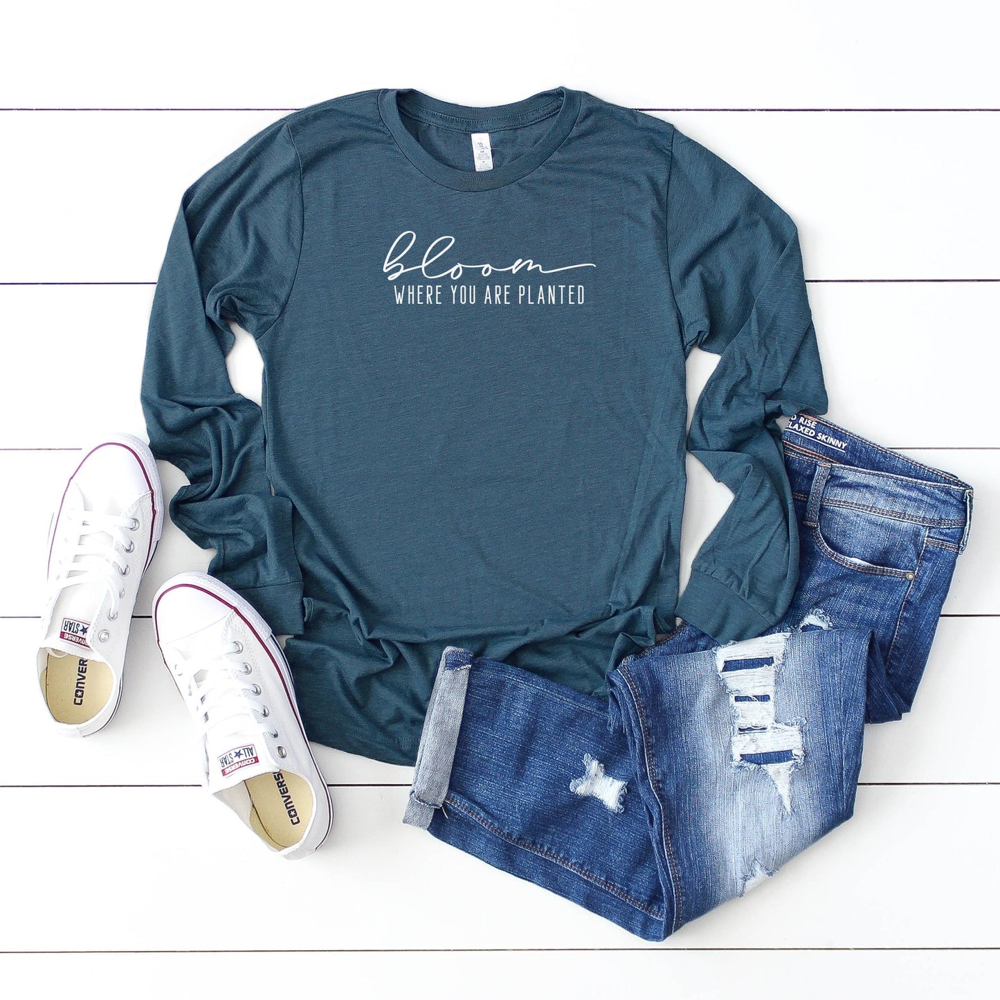 Bloom Where You Are Planted | Long Sleeve Crew Neck