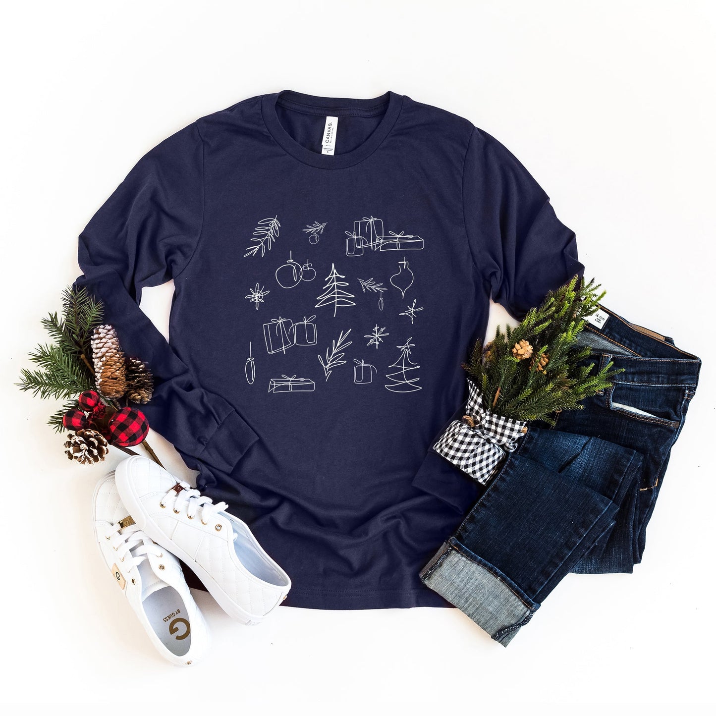 Christmas Clipart | Long Sleeve Crew Neck
