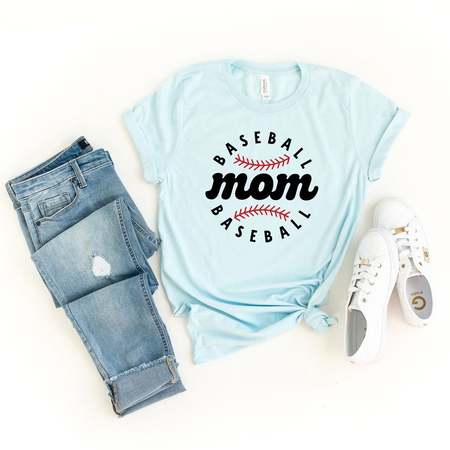 Baseball Mom Baseball | Short Sleeve Crew Neck