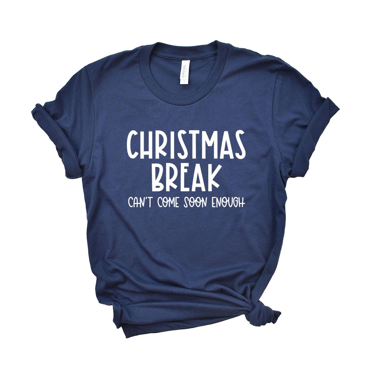 Christmas Break Can't Come Soon Enough | Short Sleeve Crew Neck