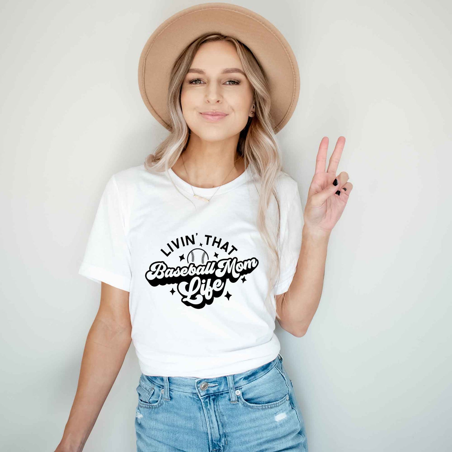 Baseball Mom Life | Short Sleeve Crew Neck