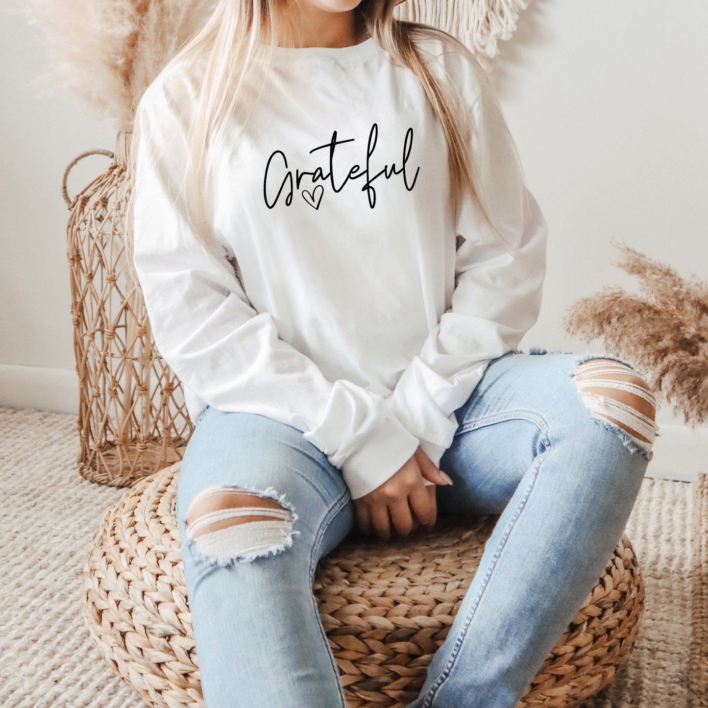 Grateful Heart | Long Sleeve Crew Neck