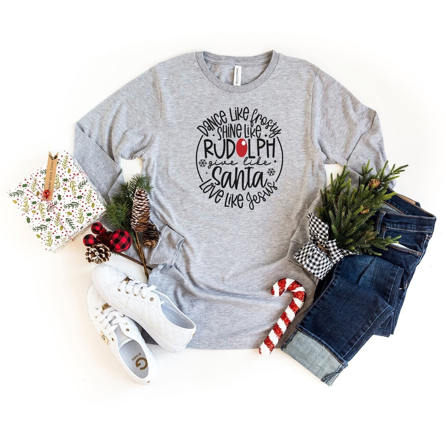 Love Like Jesus Colorful Christmas | Long Sleeve