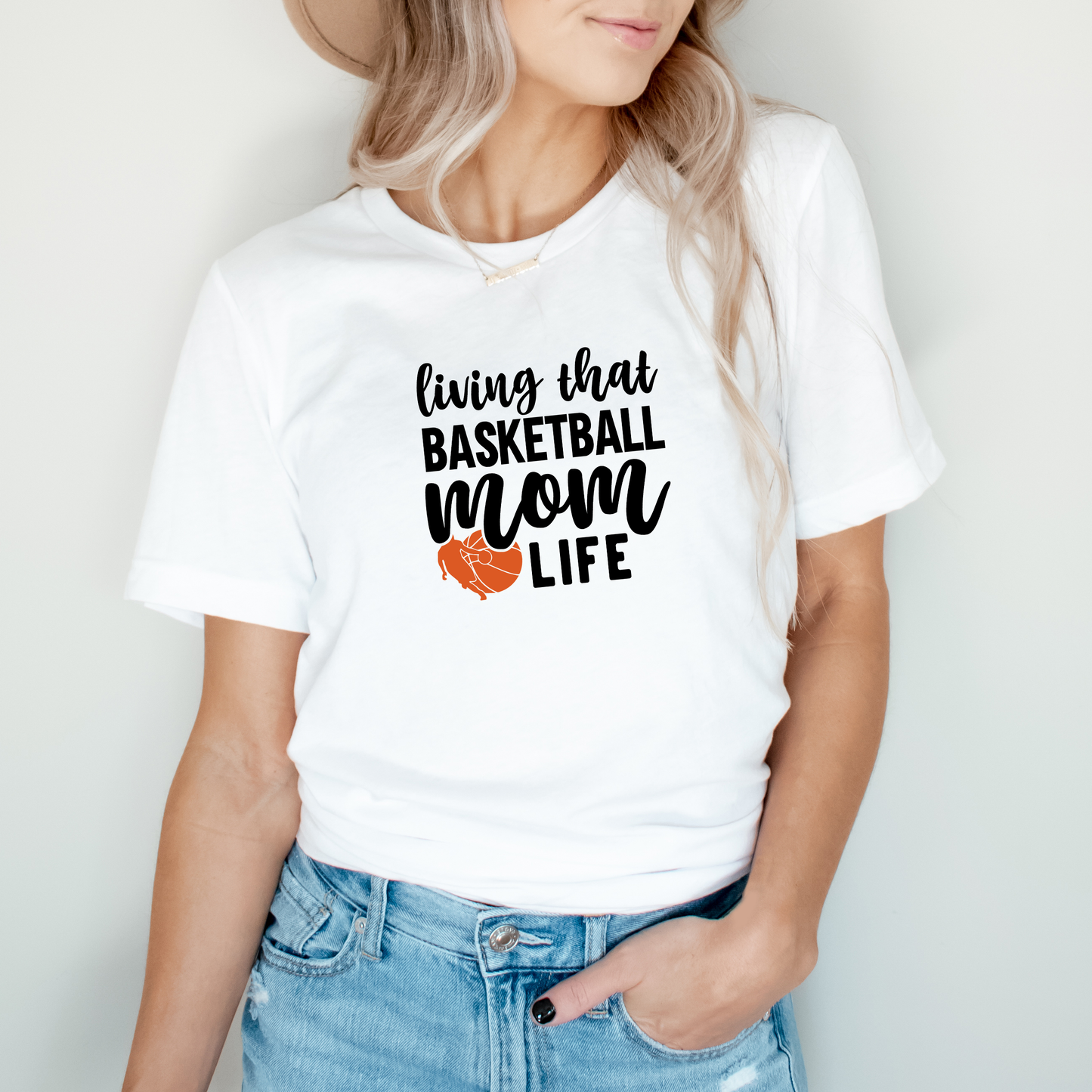 Basketball Mom Life | Short Sleeve Crew Neck