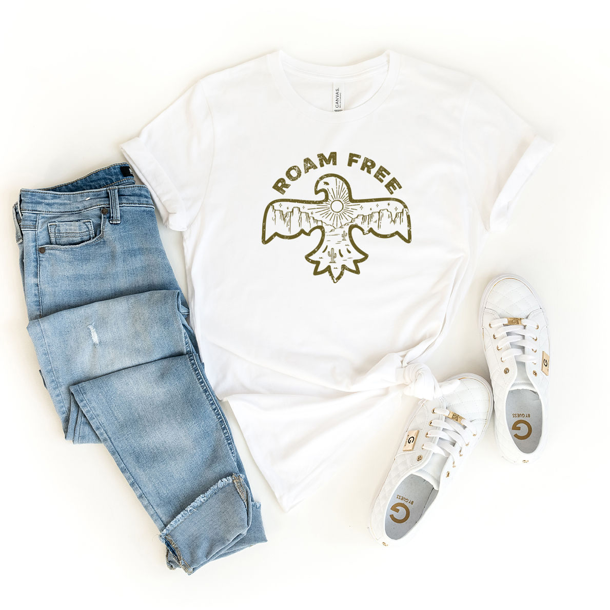 Roam Free Eagle | Short Sleeve Crew Neck