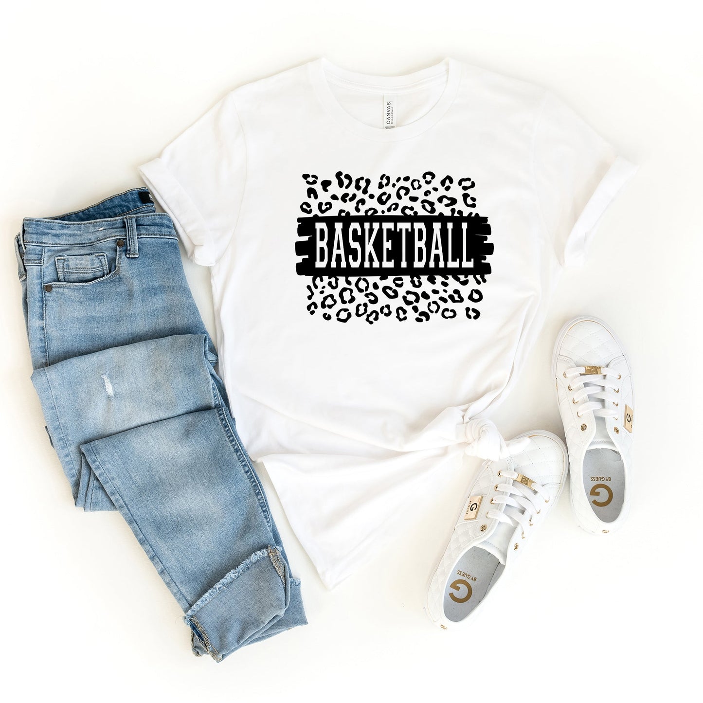 Basketball Leopard | Short Sleeve Crew Neck