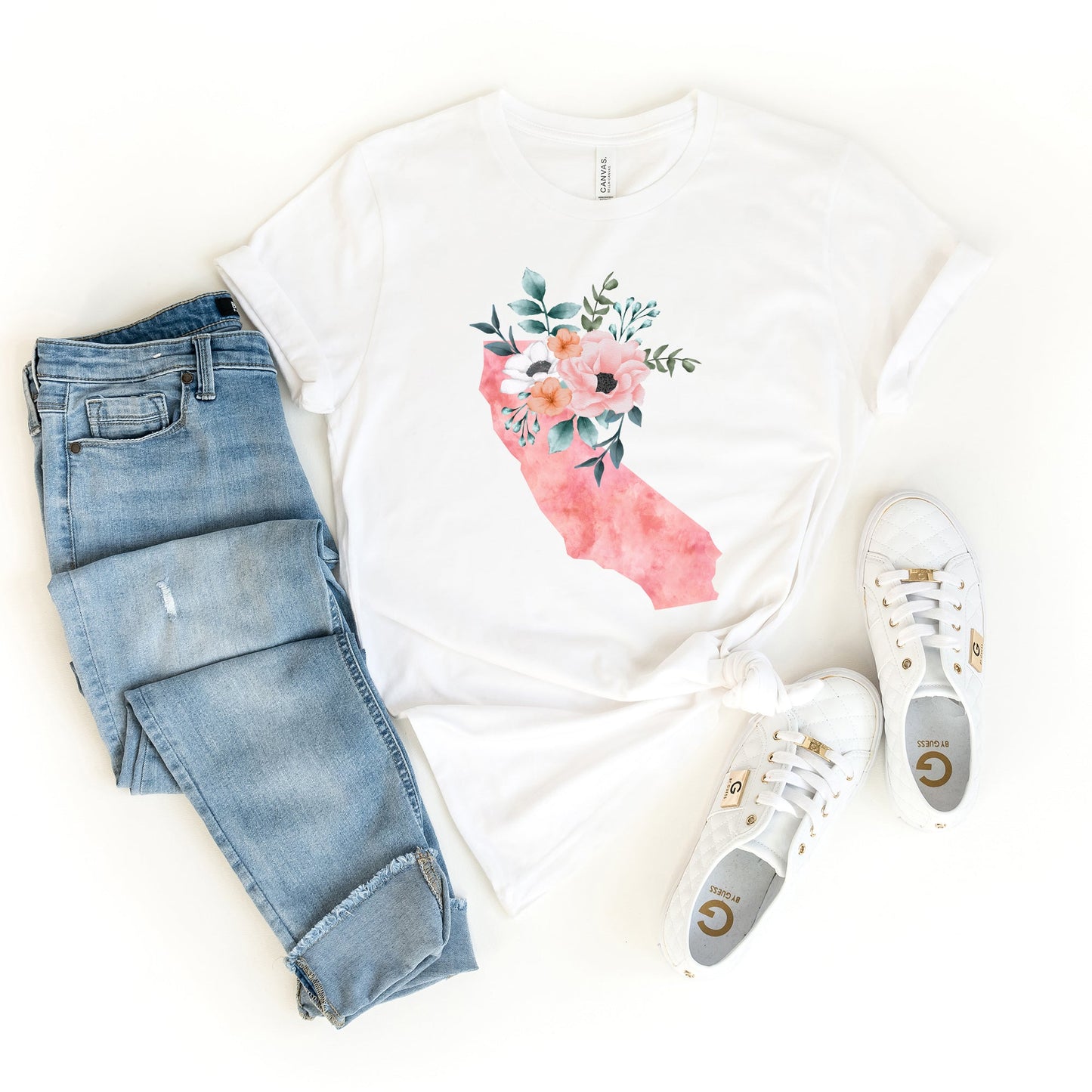 California Watercolor | Short Sleeve Crew Neck | State Tee
