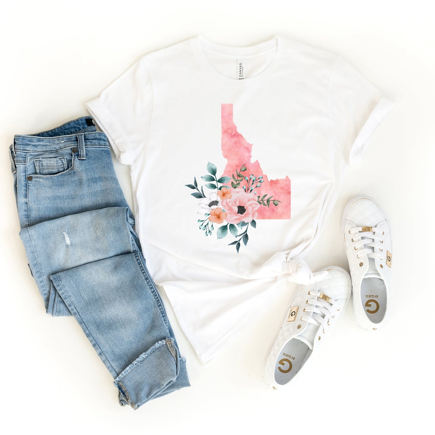 Idaho Watercolor | Short Sleeve Crew Neck | State Tee