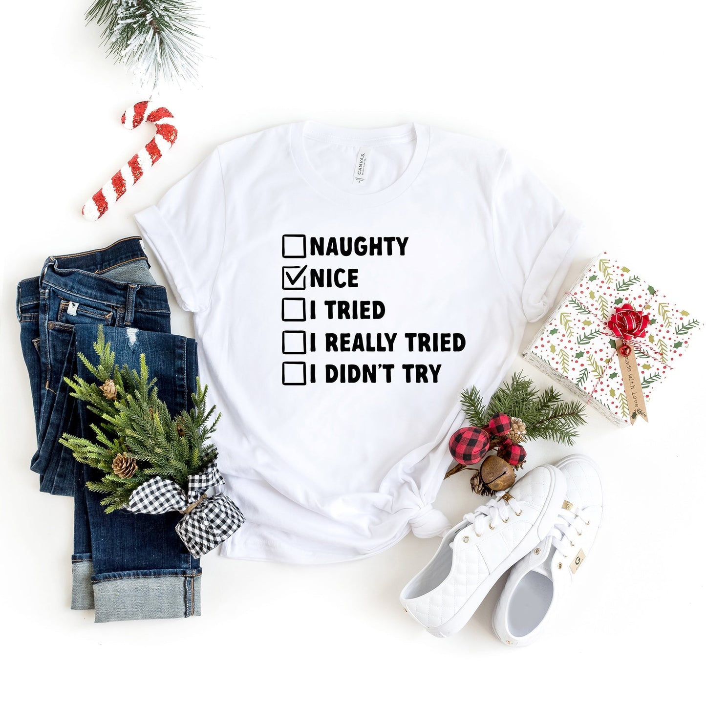 Nice-Nice List | Short Sleeve Crew Neck