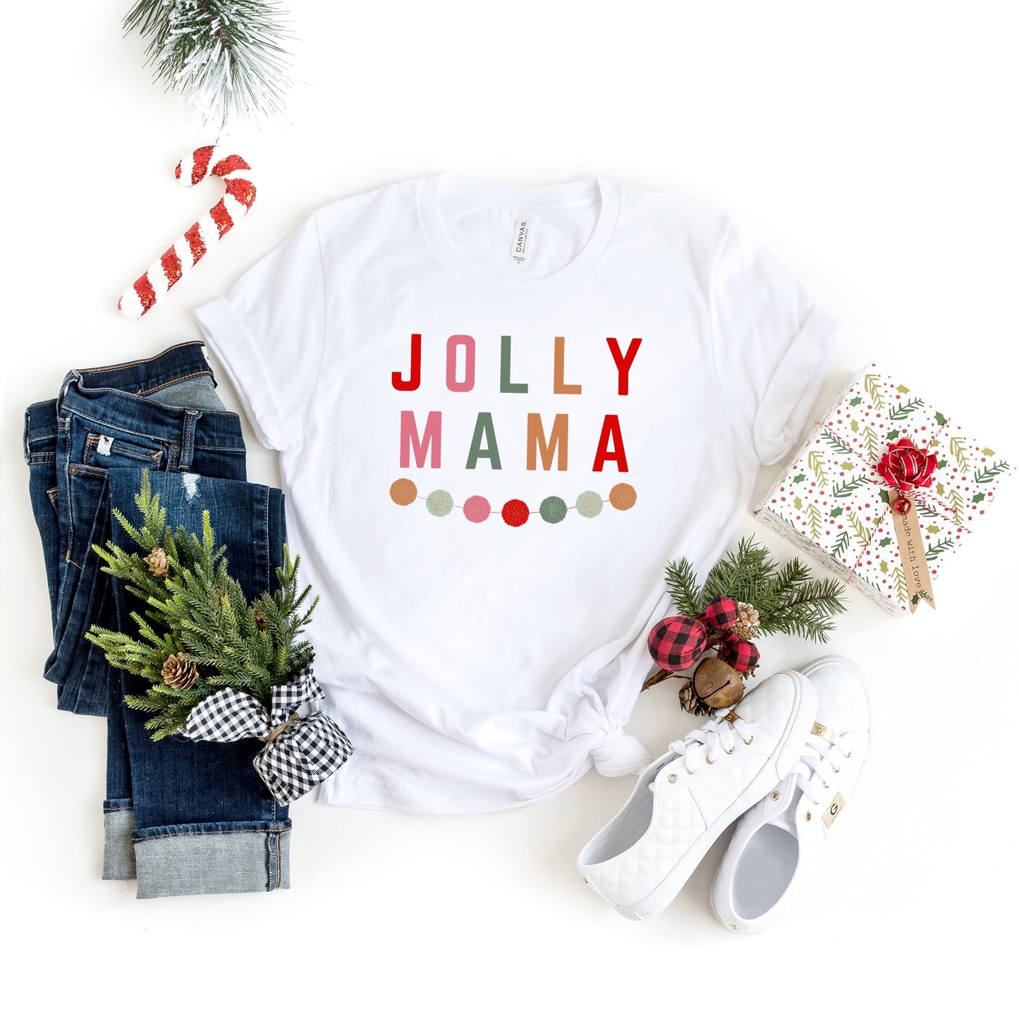 Jolly Mama Garland | Short Sleeve Crew Neck