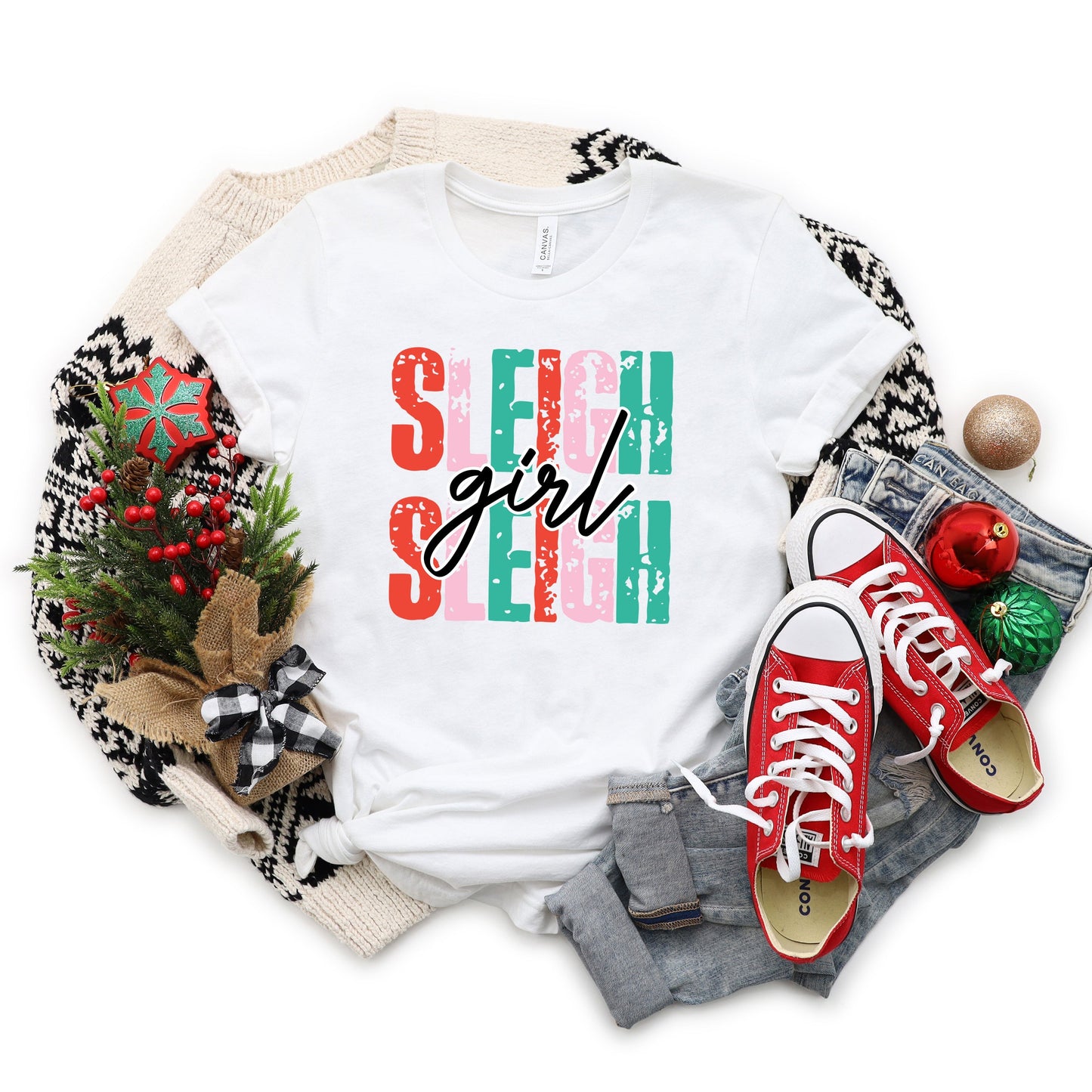 Sleigh Girl | Short Sleeve Crew Neck